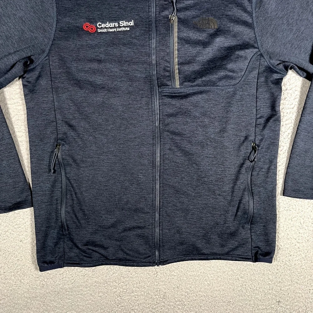 The North Face Sweater Mens‎ Large Blue Full Zip Outdoor Pullover Casual Preppy